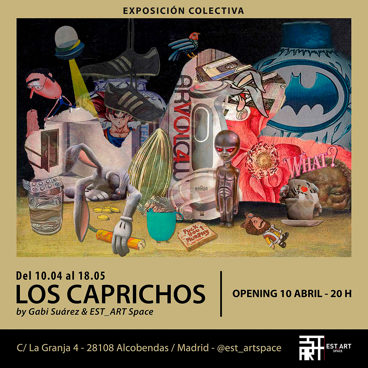 Loa Caprichos, exposición colectiva, EST_ART Space, Alcobendas, Madrid