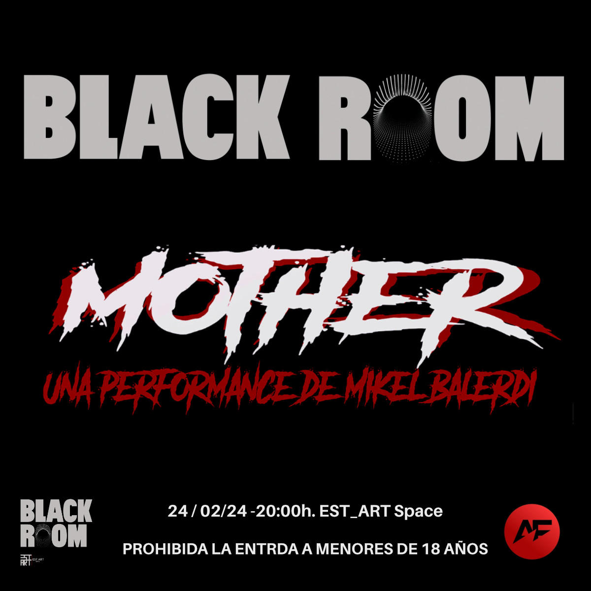 Mother, Una performance de Mikel Belardi organizada por BLACK_ROOM en EST_ART Space, Alcobendas, Madrid