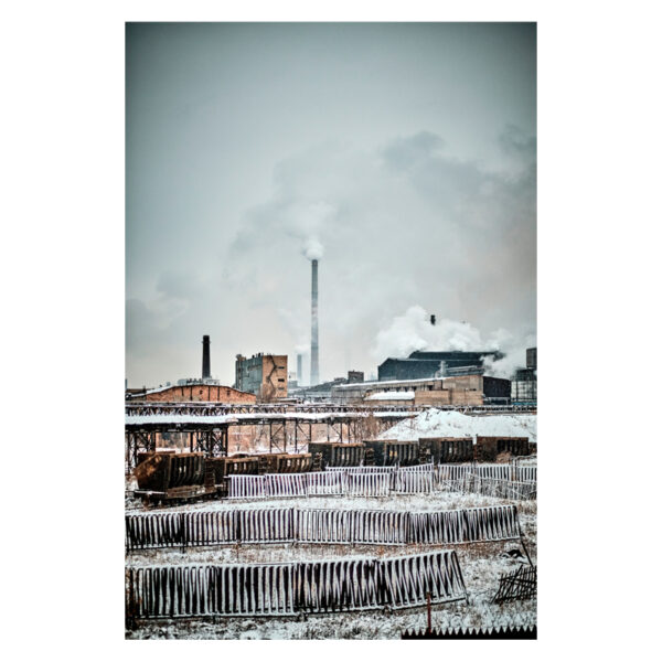 White fences. Steelworks, Temirtau, Esther Garrison | EST_ART Space Alcobendas, Madrid