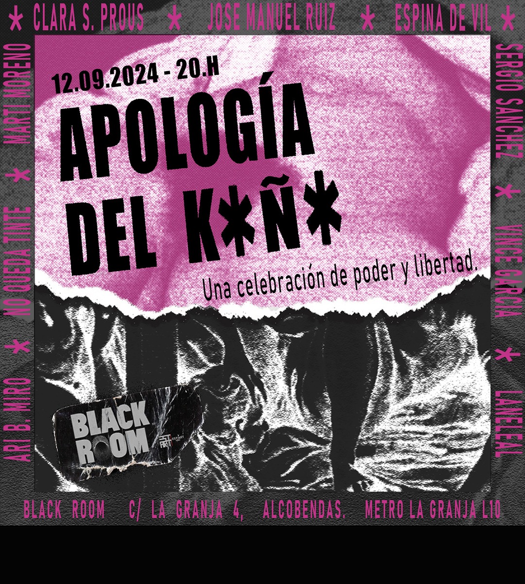 Entre el 12 de septiembre y el 26 de octubre LA BLACK ROOM acoge APOLOGÍA DEL KOÑO. Una celebración de poder y libertad. La BLACK ROOM | EST_ART Space, Alcobendas, Madrid