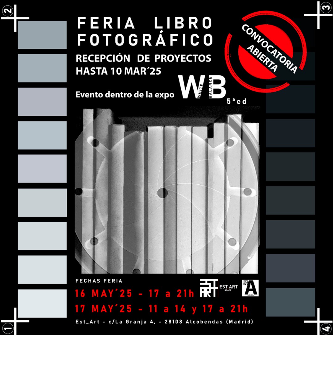 Por quinto año consecutivo el espacio de arte EST_ART Space abre su convocatoria para participar en la Feria del Libro Fotográfico. El objetivo de la feria es ser un punto de encuentro entre el público y las personas que conforman el mundo fotográfico, pudiendo participar cualquier sector de esta disciplina: fotógrafos, editoriales, revistas, escuelas, asociaciones, talleres…