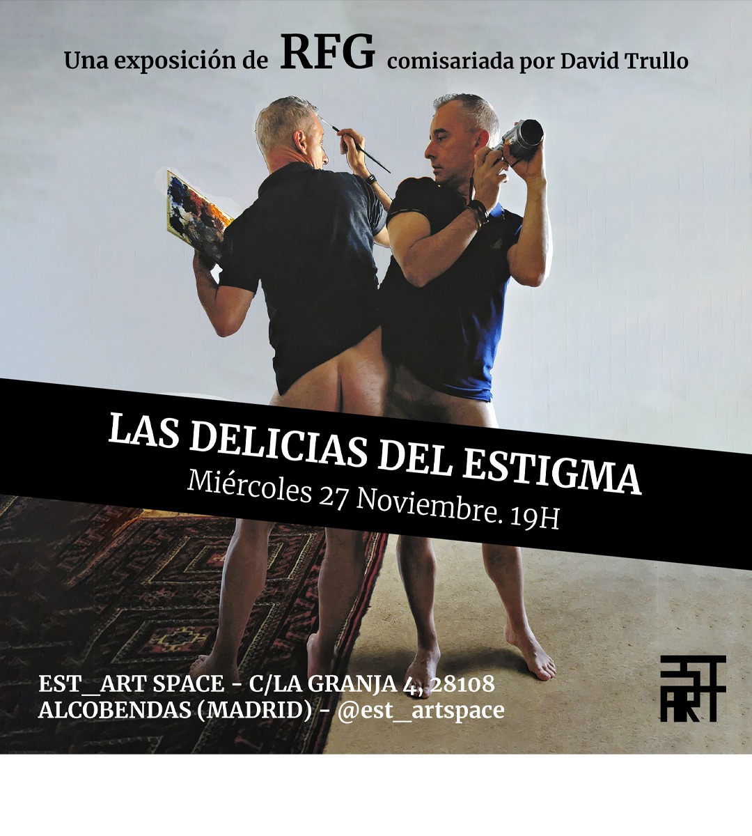 Entre el 27 de noviembre y el 1 de febrero EST_ART Space acoge la exposición individual “LAS DELICIAS DEL ESTIGMA”, una antológica sobre el trabajo del artista Roberto González Fernández comisariada por David Trullo. Se trata de una retrospectiva dedicada a la dicotomía pintura-fotografía en diferentes series realizadas desde los años 70 del siglo XX hasta la actualidad.