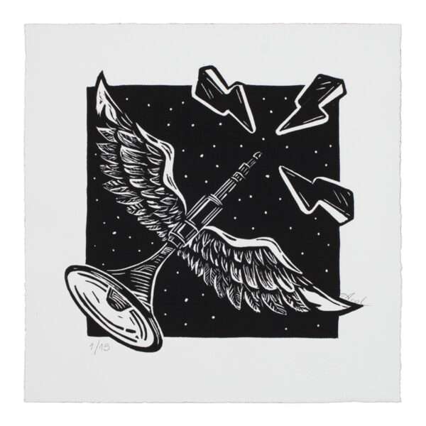 FlyingConnector, Linograbado, Arol | EST_ART Space, Alcobendas, Madrid