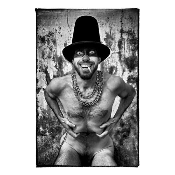 Albatrum - Clown, Fotografía B&W, Ismael DeLarge, WhiteBlanace 2025 | EST_ART Space, Alcobendas, Madrid