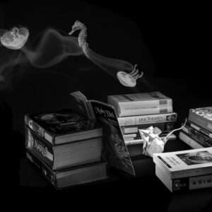 El ratón de biblioteca, Fotografía B&W, Jorge Luis Gariazzo, WhiteBlanace 2025 | EST_ART Space, Alcobendas, Madrid
